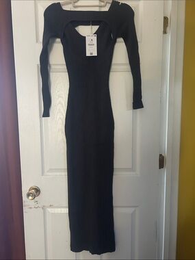 bershka long black dress | Dresses | Bershka Halter Maxi For Cocktail Satin dress